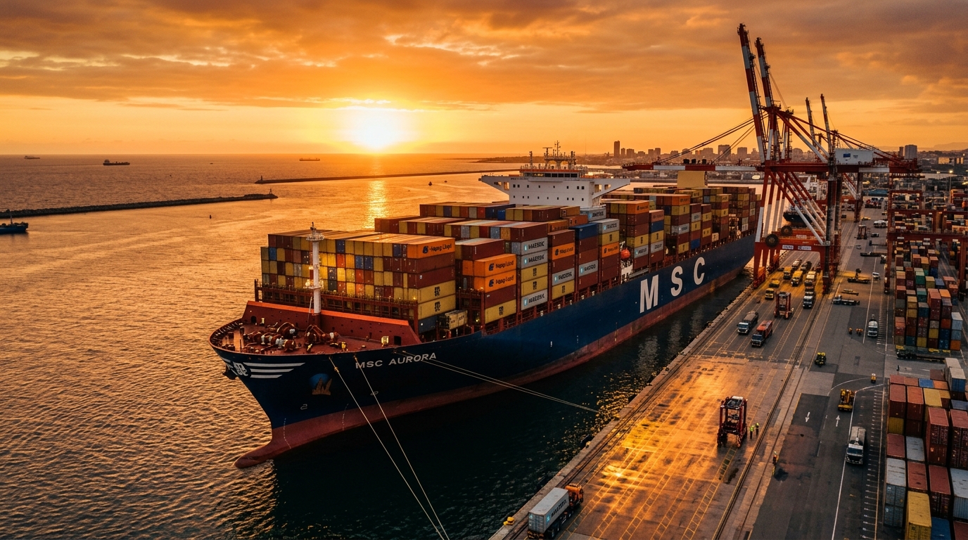 Shipping Container Port Operations Video